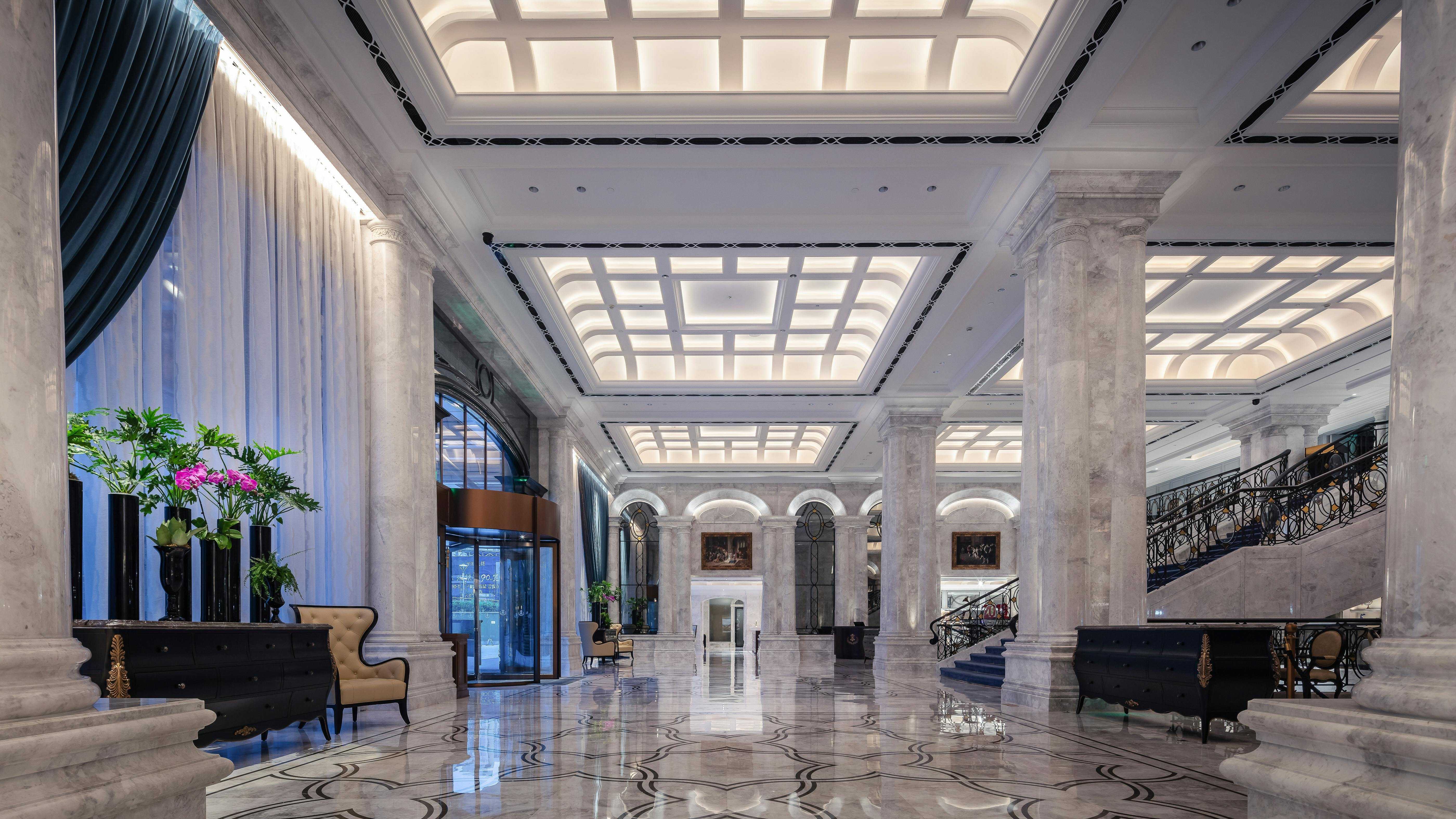 Luxury building lobby